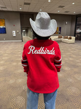 Illinois State Red Fleece Cardigan